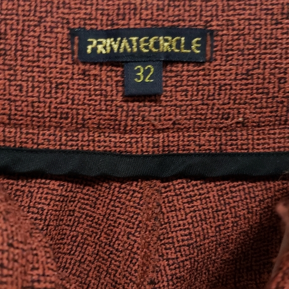 Retro orange and black high-rise pants - Picture 3 of 3